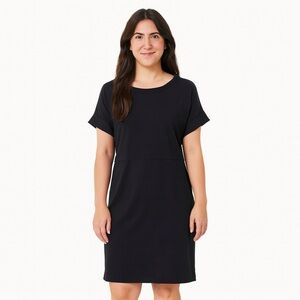 Classic Black T-Shirt Dress Plus Size XL